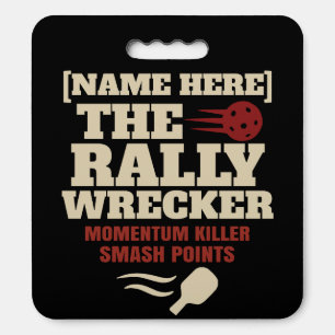 Pickleball The Rally Wrecker Tournament Stadium Seat Cushion