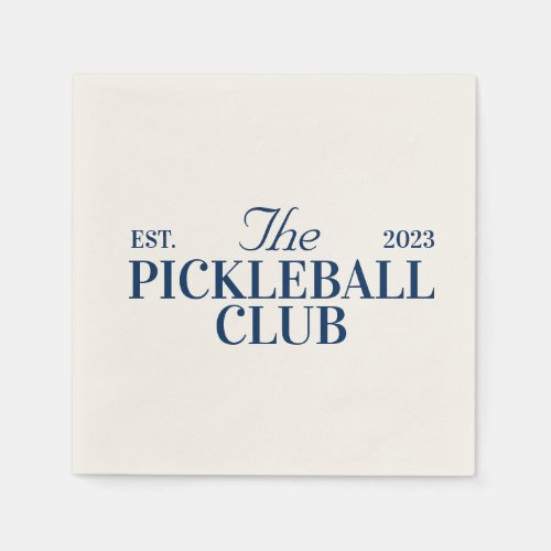 Pickleball themed party  napkins