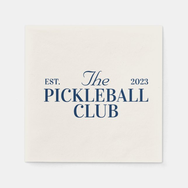 Pickleball themed party  napkins (Front)