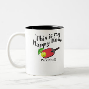 Pickleball: This is my Happy Hour Two-Tone Coffee Mug
