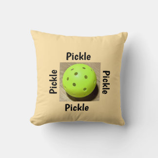 Pickleball throw pillow