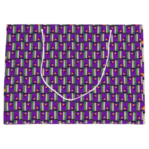 Pickleball Til the Streetlights Come On Purple Large Gift Bag