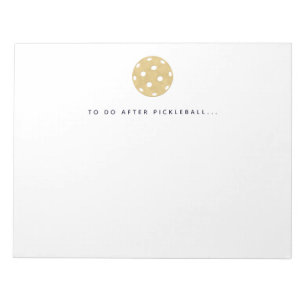 Pickleball To Do After Pickleball Player Notepad