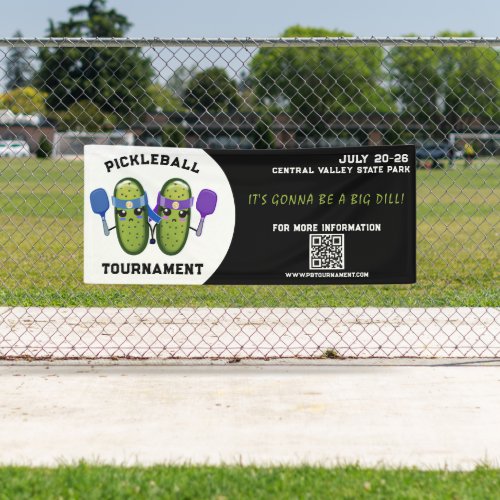 Pickleball Tournament Dill Pickle Team Game Event Banner