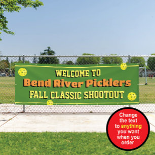 Pickleball Tournament Welcome Banner
