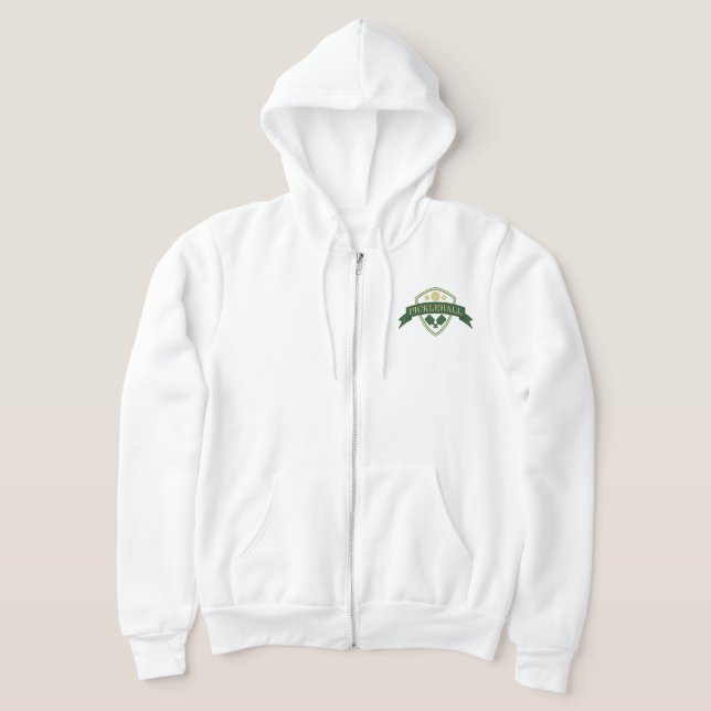 Pickleball Tournament Zip Hoodie (Laydown)