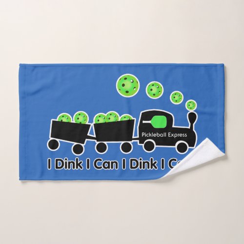 Pickleball Training I Dink I Can Green Ball Hand Towel