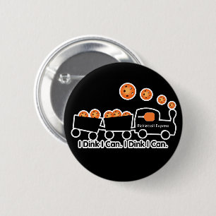Pickleball Training I Dink I Can Orange Ball Button