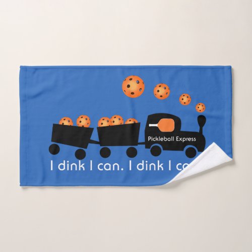 Pickleball Training I Dink I Can Orange Ball Hand Towel