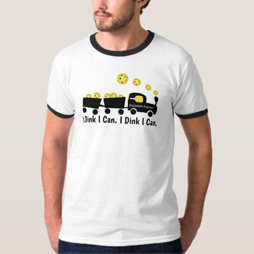 Pickleball Training I Dink I Can Yellow Ball T_Shirt