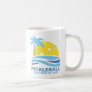 Pickleball Tropical Palm Tree Sun Your Custom Text Coffee Mug