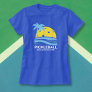 Pickleball Tropical Palm Tree Sun Your Custom Text T-Shirt