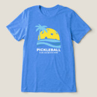 Pickleball Tropical Palm Tree Sun Your Custom Text