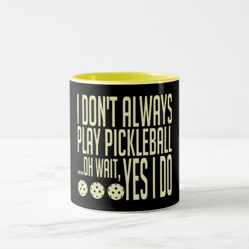 Pickleball Two_Tone Coffee Mug