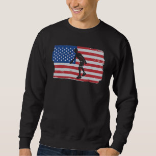 Pickleball USA American Flag Sweatshirt