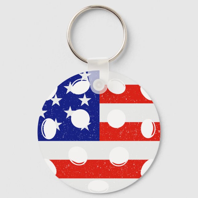 pickleball usa keychain (Front)