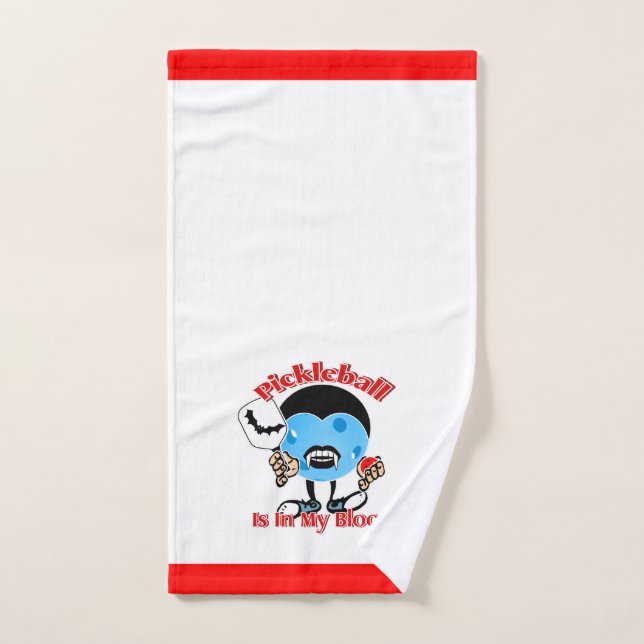 Pickleball Vampire - Pickleball Is In My Blood Hand Towel (Hand Towel)