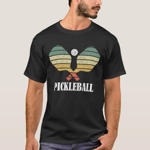 Pickleball Vintage Distressed Retro Player776png77 T_Shirt