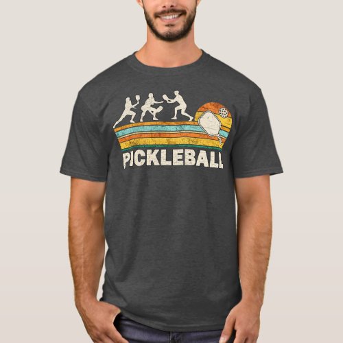 Pickleball Vintage Distressed Retro Players T_Shirt