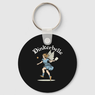 Pickleball vintage fairy funny dinkerbelle women keychain