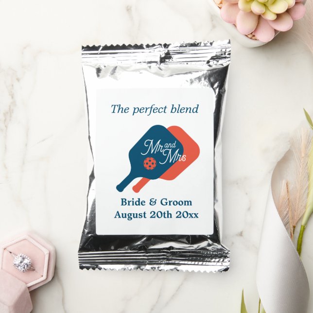 Pickleball wedding coffee drink mix with slogan (Wedding)