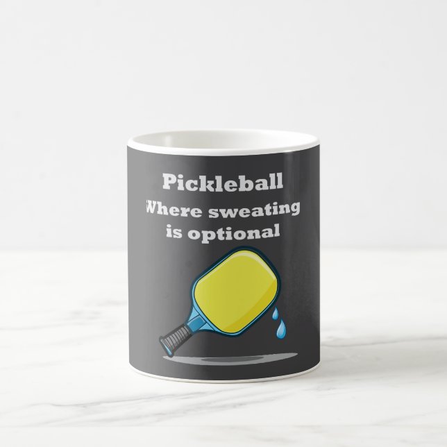 Pickleball Where Sweating is Optional Coffee Mug (Center)