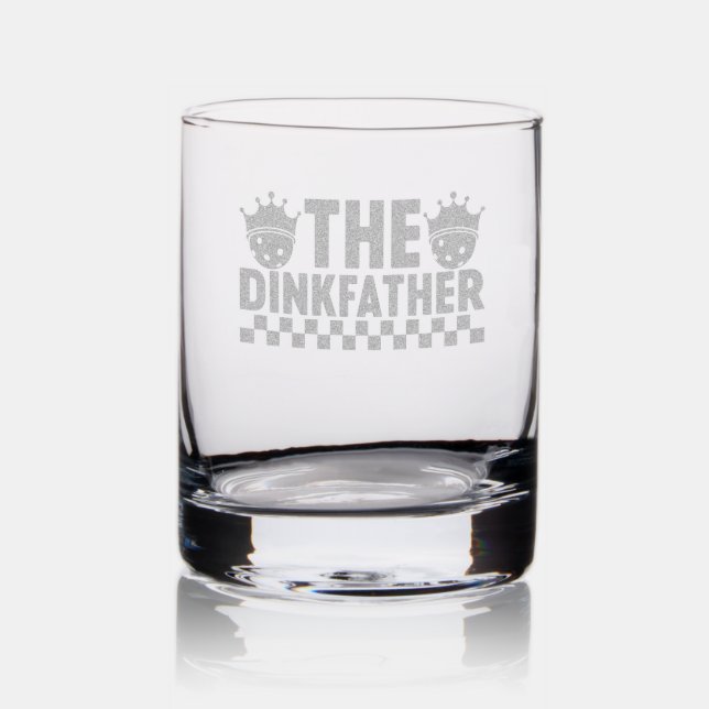 Pickleball Whiskey Glass The Dinkfather (Glassware)