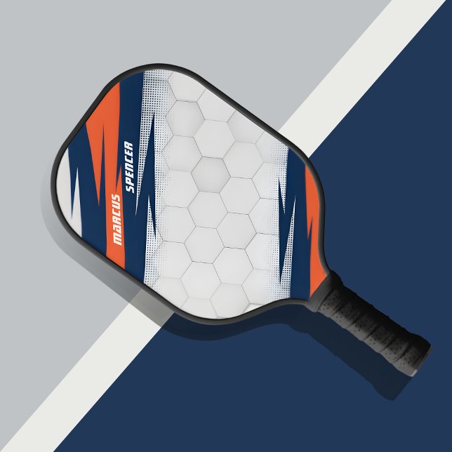 Pickleball White Honeycomb pattern  Paddle (Creator Uploaded)
