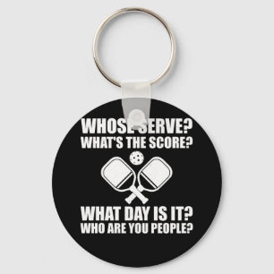 Pickleball Whose Serve Score League Pickleball Keychain