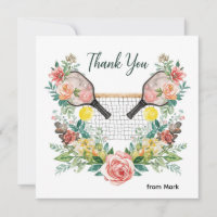 Pickleball with beautiful flowers