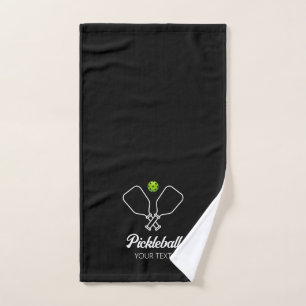 Pickleball with Paddles & Ball Personalized  Hand Towel