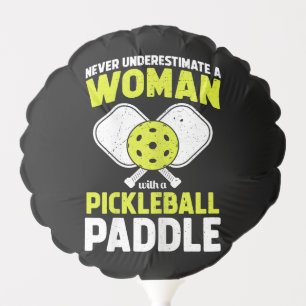 Pickleball Woman Funny Pickleball Player Gift Balloon