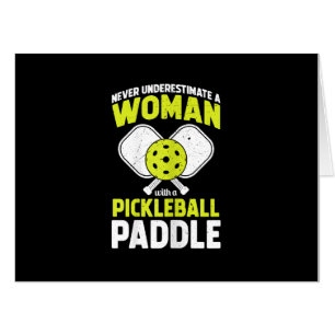 Pickleball Woman Funny Pickleball Player Gift Card