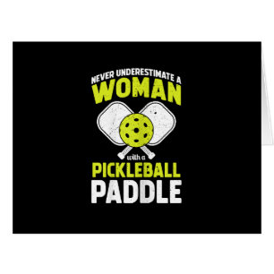 Pickleball Woman Funny Pickleball Player Gift Cards