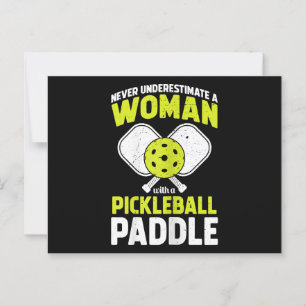 Pickleball Woman Funny Pickleball Player Gift Postcard