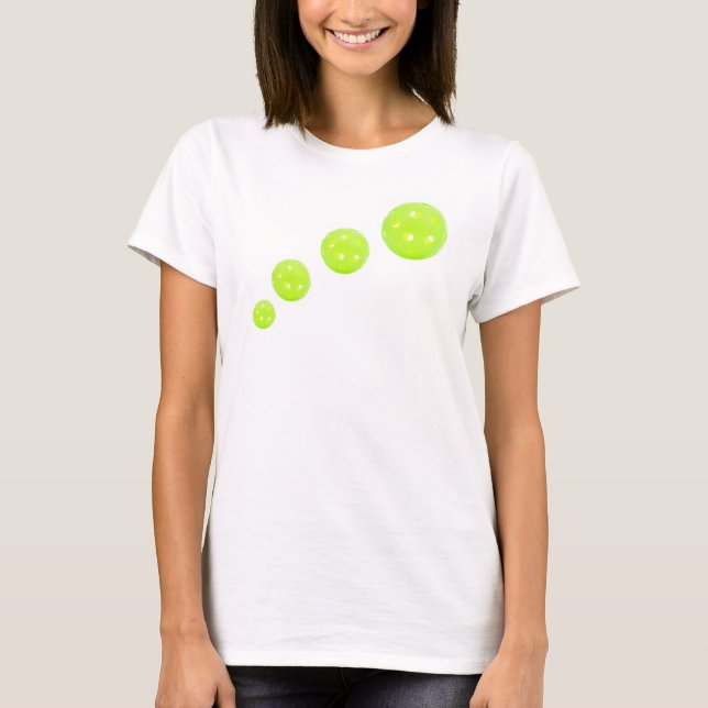 Pickleball Woman's Tshirt White (Front)