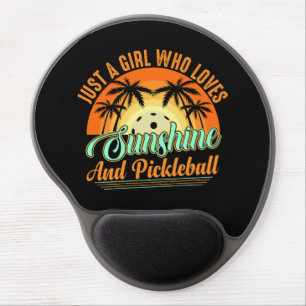 Pickleball women sunshine gel mouse pad
