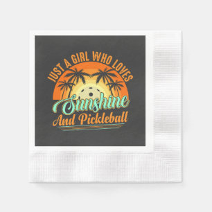 pickleball women sunshine napkins