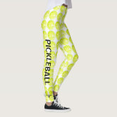 Pickleball Women's Leggings With Paddles Pants