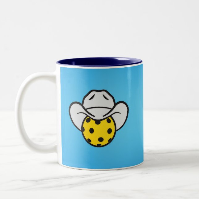 Pickleball Y'all Two-Tone Coffee Mug (Left)