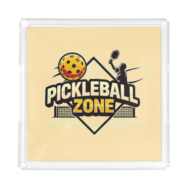Pickleball Zone - Perfect for Passionate Players Acrylic Tray (Front)