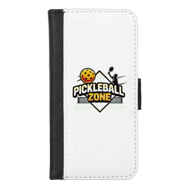 Pickleball Zone - Perfect for Passionate Players iPhone Wallet Case (Front)