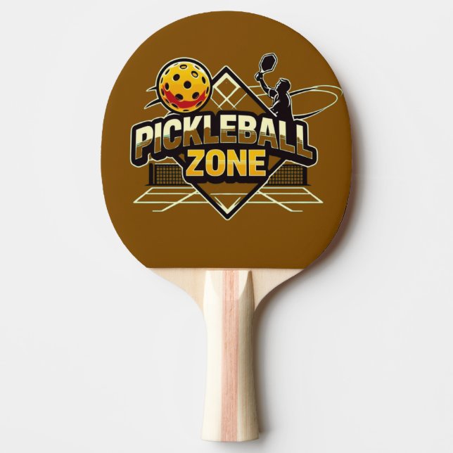 Pickleball Zone - Perfect for Passionate Players Ping Pong Paddle (Front)