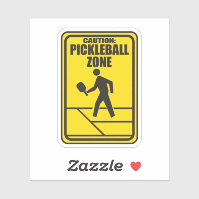 Pickleball Zone pickleball stickers (Sheet)