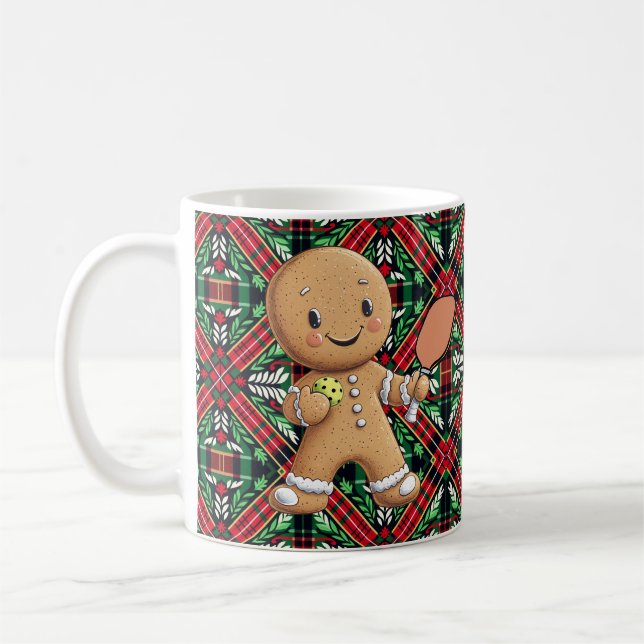  Pickleball🎄Gingerbread Dink Coffee Mug (Left)