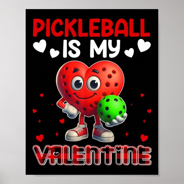 Picklebyll Is My Valentine Cute Bylls Hearts Shape Poster (Front)
