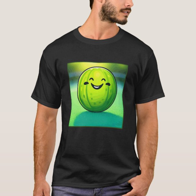 Pickled Ball Funny Pickleball T-Shirt (Front)