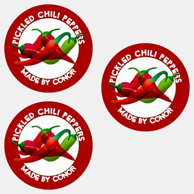 Pickled Chili Peppers  Labels (Group)