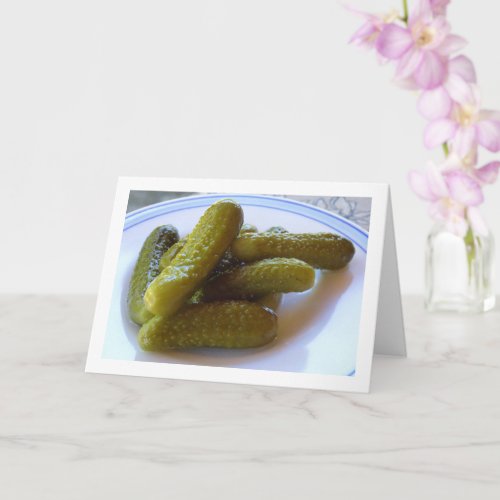 Pickled Cucumbers Gherkins Card
