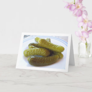 Pickled Cucumbers, Gherkins Card